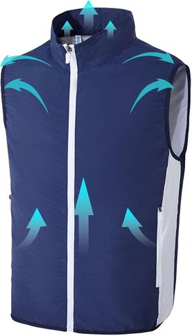 Summer Cooling Vest, 2 Fans With 3 Wind Speeds, Suitable For Outdoor Cooling, Fishing Air-conditioning Clothing in Saudi Arabia