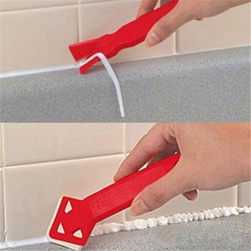 2 Pieces/Set of Hand Tools for Scraping Practical Floor Tile Cleaner, Caulking Rubber Spatula Tool in Saudi Arabia