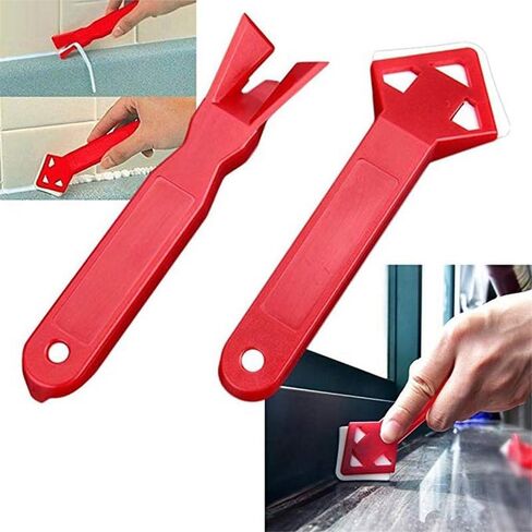2 Pieces/Set of Hand Tools for Scraping Practical Floor Tile Cleaner, Caulking Rubber Spatula Tool in Saudi Arabia