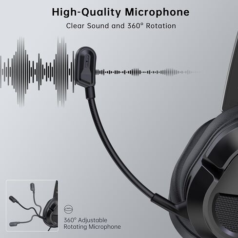Gaming Headset with Mic for PC Pink in Saudi Arabia