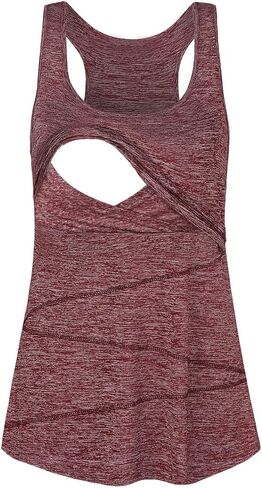 Joymom Maternity Summer Cool Sleeveless Nursing Tank Tops Breastfeeding Shirts in Saudi Arabia