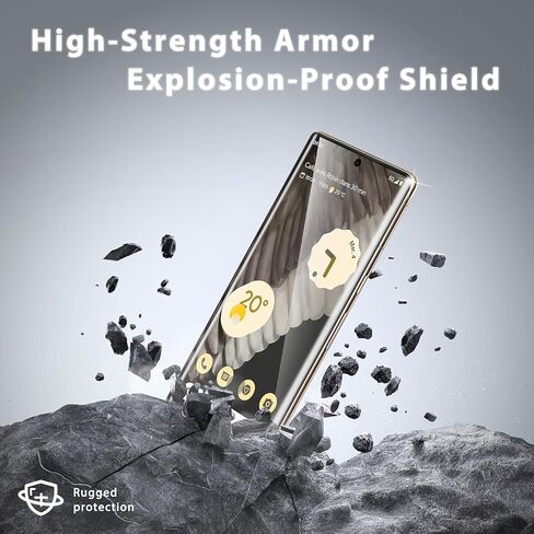 [2+2 Pack] for S23 Ultra Screen Protector, 2 Pcs Tempered Glass + 2 Pcs Camera Lens Protector, Impact-Resistant, Ultrasonic Fingerprint Compatible, 3D Curved for Galaxy S23 Ultra Screen Protector in Saudi Arabia