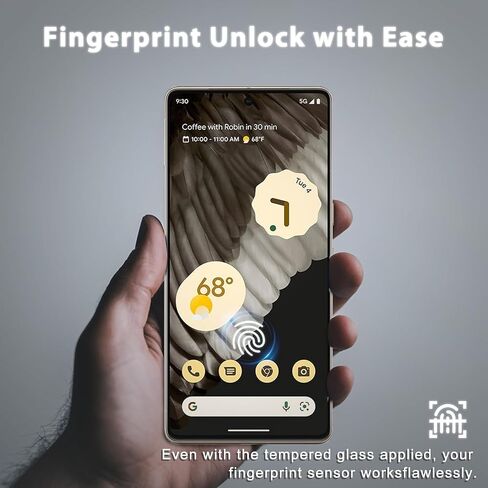 [2+2 Pack] for S23 Ultra Screen Protector, 2 Pcs Tempered Glass + 2 Pcs Camera Lens Protector, Impact-Resistant, Ultrasonic Fingerprint Compatible, 3D Curved for Galaxy S23 Ultra Screen Protector in Saudi Arabia