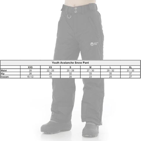 Winter's Edge Youth Avalanche Snow Pants in Saudi Arabia