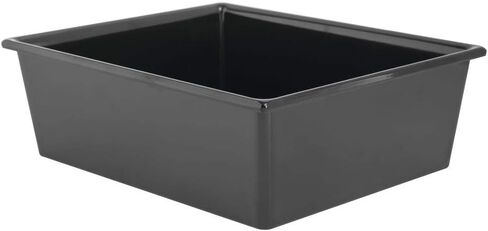 Hubert Smart Fit 1/2 Size Black Melamine Cold Food Pan - 10 "L X 12 2/5" W X 4 "D. in Saudi Arabia