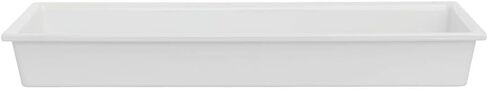 Hubert Smartfit 1/2 حجم طويل أبيض الميلامين الأطعمة الباردة - 6 3/16 "L x 20 1/5" W x 2 1/2 "D. in Saudi Arabia