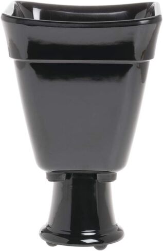Hubert Food Pan1/6 Size Black Curveware Pan - 5 1/2 "L x 5 1/2" W x 6 "D. in Saudi Arabia