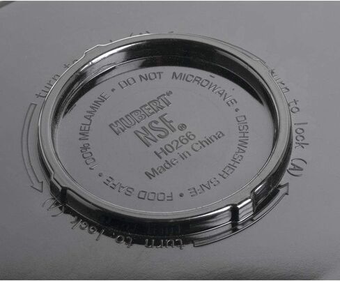Hubert Food Pan1/6 Size Black Curveware Pan - 5 1/2 "L x 5 1/2" W x 6 "D. in Saudi Arabia