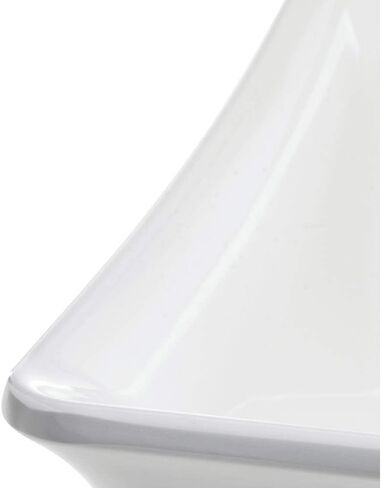 Hubert Food Pan 1/2 Size White Curveware - 9 7/8 "L x 12" W x 6 "D. in Saudi Arabia