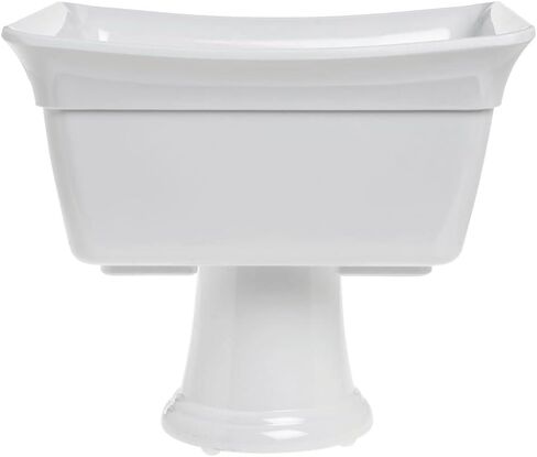 Hubert Food Pan 1/2 Size White Curveware - 9 7/8 "L x 12" W x 6 "D. in Saudi Arabia