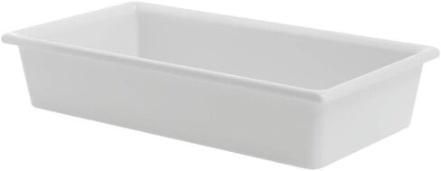 HUBERT SmartFit 1/3 Size White Melamine Cold Food Pan - 6 7/10"L x 12 2/5"W x 2 1/2"D in Saudi Arabia