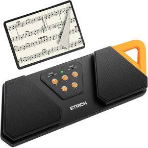 STRICH Wireless Page Turner Pedal for Musical Instruments, Anti-Slip Rubber Portable Foot Pedal, Silent Rechargeable Music Page Turner for iPad, Tablets, Phone, Super-long Endurance, SPT-10X in Kuwait