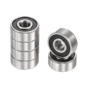 UXCELL 8PCS R12-2RS محامل كرات الأخدود العميقة 3/4 "ID x 1-5/8" "OD X 7/16" ارتفاع محامل مصغرة مزدوجة المعادن محمية كروم الصلب Z2 المحمل للآلات الهندسية ، ABEC3 in Kuwait