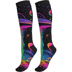 Compression Socks Knee High Supports Socks For Women Men Athletic Running Travel Nurses in Saudi Arabia
