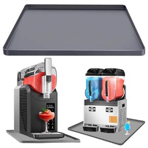 Slushie Machine Mat Margarita Machine Silicone Mat, Table Mat for Ninja Frozen Drink Maker, Slushy Machine Tray Cocktail Machine Soft Silicone Drip Pan, Non-Slip Waterproof Slush Pad 23.6''x19.7'' in Kuwait