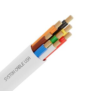 Syston 18/6 Fire Security Station Station Station Control Control Cable Wire ، CMP/CL3P المصنوع من قناة CMP/CL3P محمية بنسبة 100 ٪ من النحاس UL/ETL ، ROHs مقاومة للأشعة فوق البنفسجية لتطبيقات الجهد المنخفض الداخلي/الخارجي الاستخدام in Kuwait