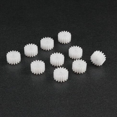 uxcell 10pcs Plastic Gears 16 Teeth Model 162A Reduction Gear Plastic Worm Gears for RC Car Robot Motor in Saudi Arabia
