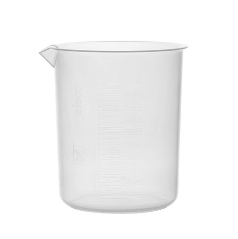 EISCO 3PK Plastic Beakers, 1000ml - Polypropylene Plastic - Raised Graduations, Tapered Spout - Euro Design in Saudi Arabia