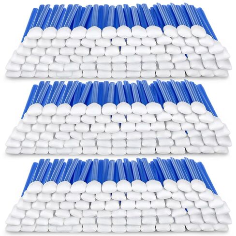 Dunzy 300 PCS Foam Cleaning Swab Stick 5.12 "Blue Square Rectangle Sponge Plails for Format Format Enkjet Printer Equipment in Saudi Arabia