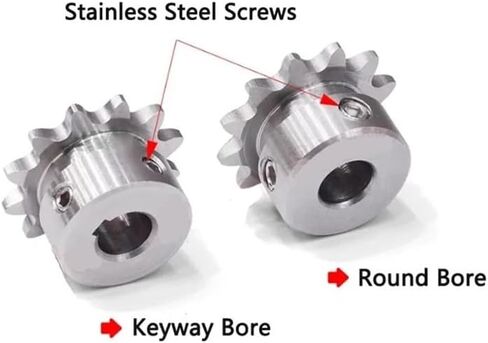 التروس ، ترس ترس مركزي ، 1 ٪ 22-30TETH 04C 304 من الفولاذ المقاوم للصدأ الدافع الصناعي سريعة العجلة تروس التجسس 8-25 ملم (29 أسنان ، 22 مم (Keyway 6x2.8mm)) in Kuwait