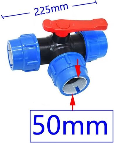 Ball Valve Pipe Connector, Ball Valve PiConnector 20/25/32/40/50/63mm (Color : 63MM) (Color : 32mm) (Color : 50mm) in Saudi Arabia