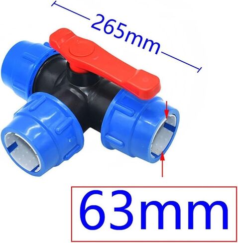Ball Valve Pipe Connector, Ball Valve PiConnector 20/25/32/40/50/63mm (Color : 63MM) (Color : 32mm) (Color : 50mm) in Saudi Arabia
