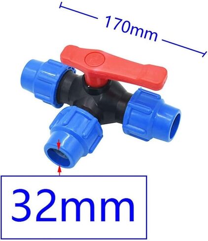 Ball Valve Pipe Connector, Ball Valve PiConnector 20/25/32/40/50/63mm (Color : 63MM) (Color : 32mm) (Color : 50mm) in Saudi Arabia