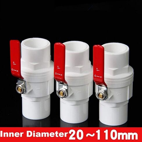 Ball Valve Pipe Connector, Ball Valve PiConnector 3-Way Ball Valve,20/25/32/40/50/63/75mm (Size:90mm) (Size : 110mm) in Saudi Arabia