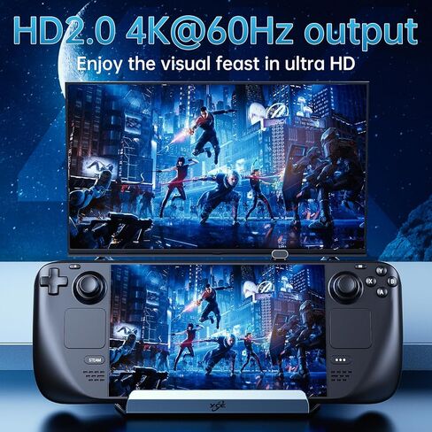 staion staion لسطح البخار ، 11 في 1 Double Fan Steam Deck Dock. VGA Prot ، 1000Mbps Ethernet ، PD100W Charge ، HDMI 2.0 و DP 4K@60HZ.3 USB 3.0 و 3 USB 2.0 PORT. فتحة البخار Deck Dock. in Kuwait
