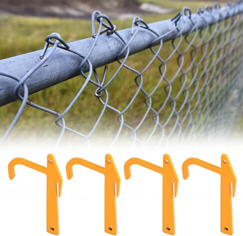 Qwork Chain Link Clip Banana Clip ، 5 عبوات خطاف حلقة الشبكة ، مجموعة توتر من الصلب سور سور للأسلاك الشائكة ، سلك السياج in Saudi Arabia