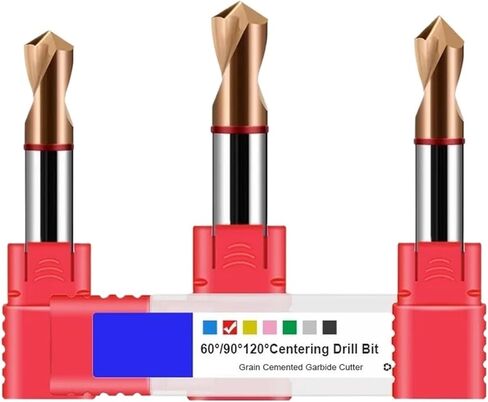 Red Circle HRC65 Tungsten Steel Fixed-Point 60/90/120/Degrees Nano Coating Alloy Bit for CNC Machine Drills Tools(5.0x5Dx75Lx90) in Saudi Arabia