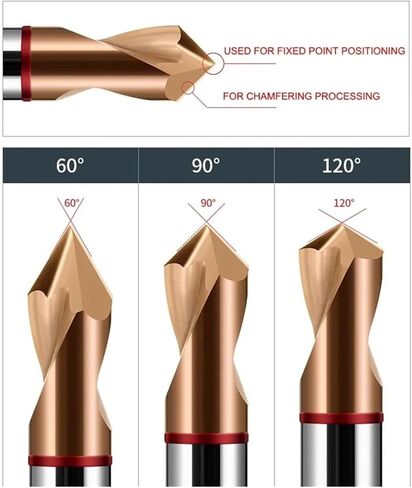 Red Circle HRC65 Tungsten Steel Fixed-Point 60/90/120/Degrees Nano Coating Alloy Bit for CNC Machine Drills Tools(5.0x5Dx75Lx90) in Saudi Arabia