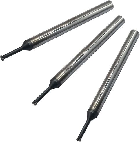 3pcs TPI واحد الملعب الصلب كربيد الطاحونة الطاحونة المطلية alcrn مغلفة ، قطر القطع 0.22in ، رقبة إلى الخيط 0.78in عميق ، قطر عرقلة 0.236in ، 1.97in الطول الكلي (D2.35*8*D4*L50) in Kuwait