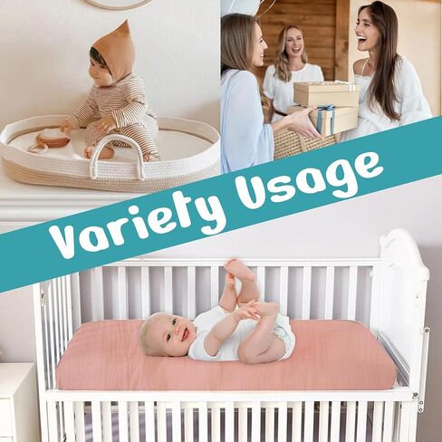 حزمة غطاء وسادة تغيير شاش 100 ٪ من 2-32 × 16 Ultra Soft 120gsm أغطية وسادة تغيير الأطفال للفتيات والفتيان in Kuwait