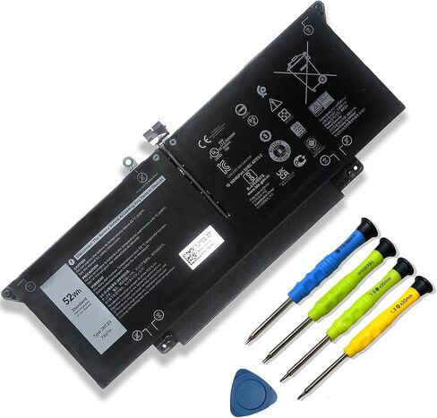 97Wh 9JRV0 Laptop Battery Replacement for Dell Latitude 5521 5531 Precision 3561 3571 3581 3591 Alienware m17 R5 AMD m18 R1 R2 Series 0P3TJ 0R05P0 05RGW 11.4V 8071mAh in Saudi Arabia