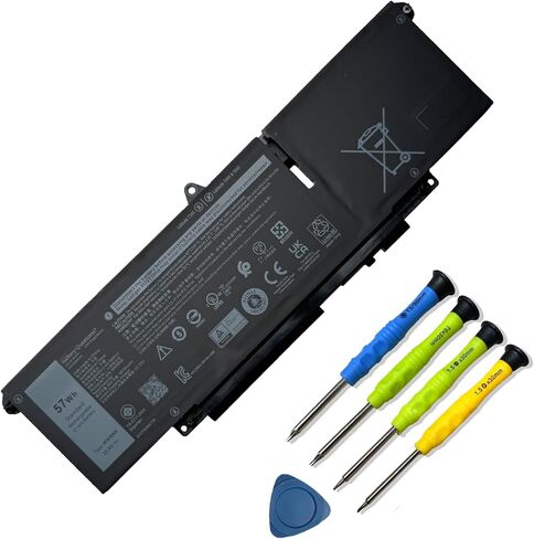 97Wh 9JRV0 Laptop Battery Replacement for Dell Latitude 5521 5531 Precision 3561 3571 3581 3591 Alienware m17 R5 AMD m18 R1 R2 Series 0P3TJ 0R05P0 05RGW 11.4V 8071mAh in Kuwait