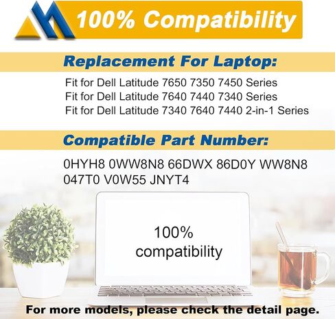 97Wh 9JRV0 Laptop Battery Replacement for Dell Latitude 5521 5531 Precision 3561 3571 3581 3591 Alienware m17 R5 AMD m18 R1 R2 Series 0P3TJ 0R05P0 05RGW 11.4V 8071mAh in Kuwait
