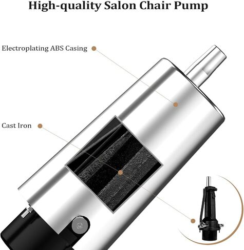 Barber Chair Replacement Hydraulic Pump, Adjustable Height Free 360 Degree Rotation, Fit for Salon Styling Chair Beauty Hairdressing Chair, 4 Screws in Kuwait
