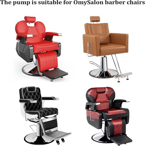 Barber Chair Replacement Hydraulic Pump, Adjustable Height Free 360 Degree Rotation, Fit for Salon Styling Chair Beauty Hairdressing Chair, 4 Screws in Kuwait