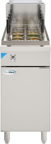 KoolMore KM-PC12-NG 12-Basket 22 Gallon Commercial Natural Gas Pasta Cooker with 140,000 BTU, ETL Listed in Stainless-Steel in Saudi Arabia