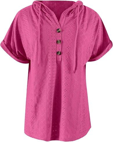 أغطية الصيف غير الرسمية للسيدات أقلب أقلبات الرباط قمم الزر الأمامية V Pullover tirts tairts مريحة in Saudi Arabia