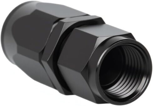 AN6 180 Degree Hose End Fitting Elbow Bend Swivel Connector for Braided Nylon Aluminum Black 2PCS in Saudi Arabia