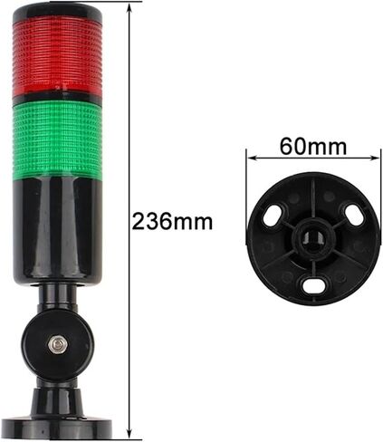 2 طبقات 12V 24V 110V 220 فولت الأبراج الصناعية الخضراء الحمراء ضوء تحذير ضوء مؤشر ضوء مؤشر ضوء (ضوء الفلاش 12 فولت) in Kuwait