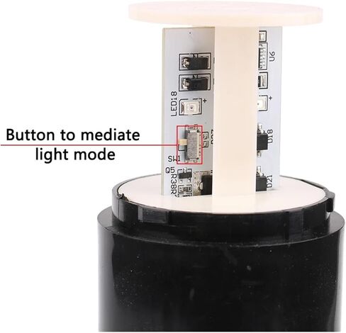 55mm Diameter 24v DC 220v Steady Light LED Signal Tower Light Multi-Layers Stack Alarm Lights Warning for Industrial Machine(3-S YY,110-220) in Saudi Arabia