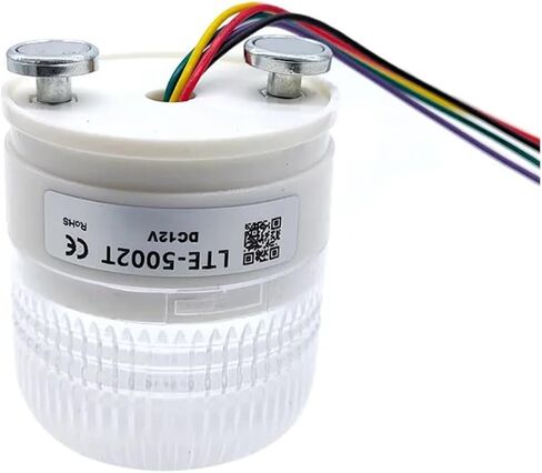 3 Color Warning Light Magnet Fixed Flashing Indicator Light LED Lamp Small Buzzer(5002WJC 12VDC) in Saudi Arabia