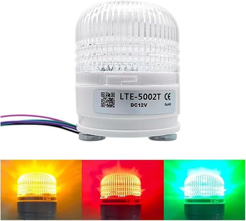 3 Color Warning Light Magnet Fixed Flashing Indicator Light LED Lamp Small Buzzer(5002WJC 12VDC) in Saudi Arabia