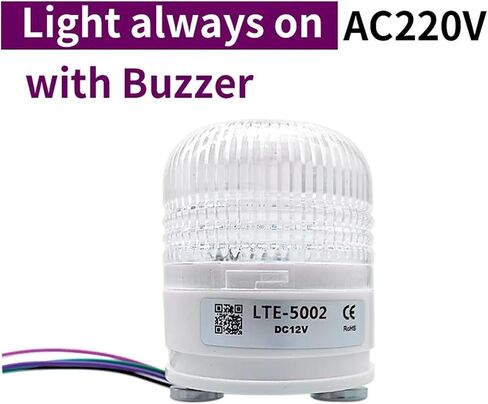 3 Color Warning Light Magnet Fixed Flashing Indicator Light LED Lamp Small Buzzer(5002WJC 12VDC) in Saudi Arabia