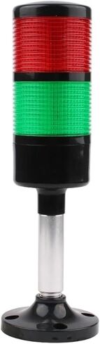 LED تحذير ضوء مكدس الضوء الصناعي لآلة CNC DC 12V 24V AC 110V 220V ضوء وميض ثابت (طبقتان ، 110-220) in Kuwait