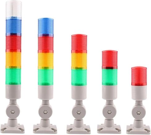 45mm Diameter 24v DC 220v Steady Light LED Signal Tower Light Multi-Layers Stack Alarm Lights Warning for Industrial Machine(1-S YY,24V) in Saudi Arabia