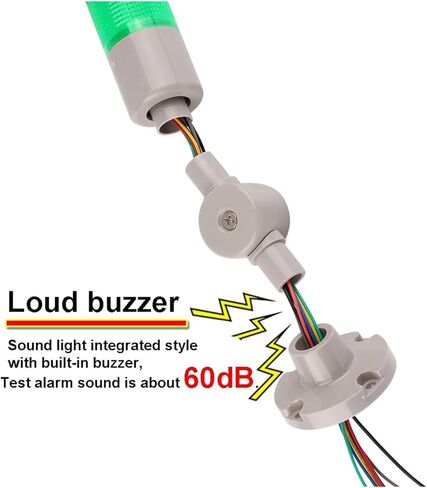 45mm Diameter 24v DC 220v Steady Light LED Signal Tower Light Multi-Layers Stack Alarm Lights Warning for Industrial Machine(1-S YY,24V) in Saudi Arabia